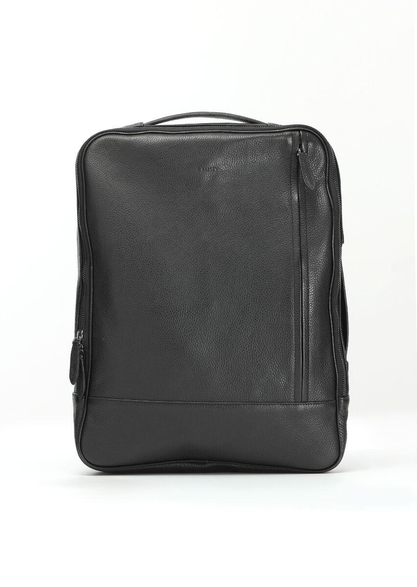 Black Cow Leather Bag - 1