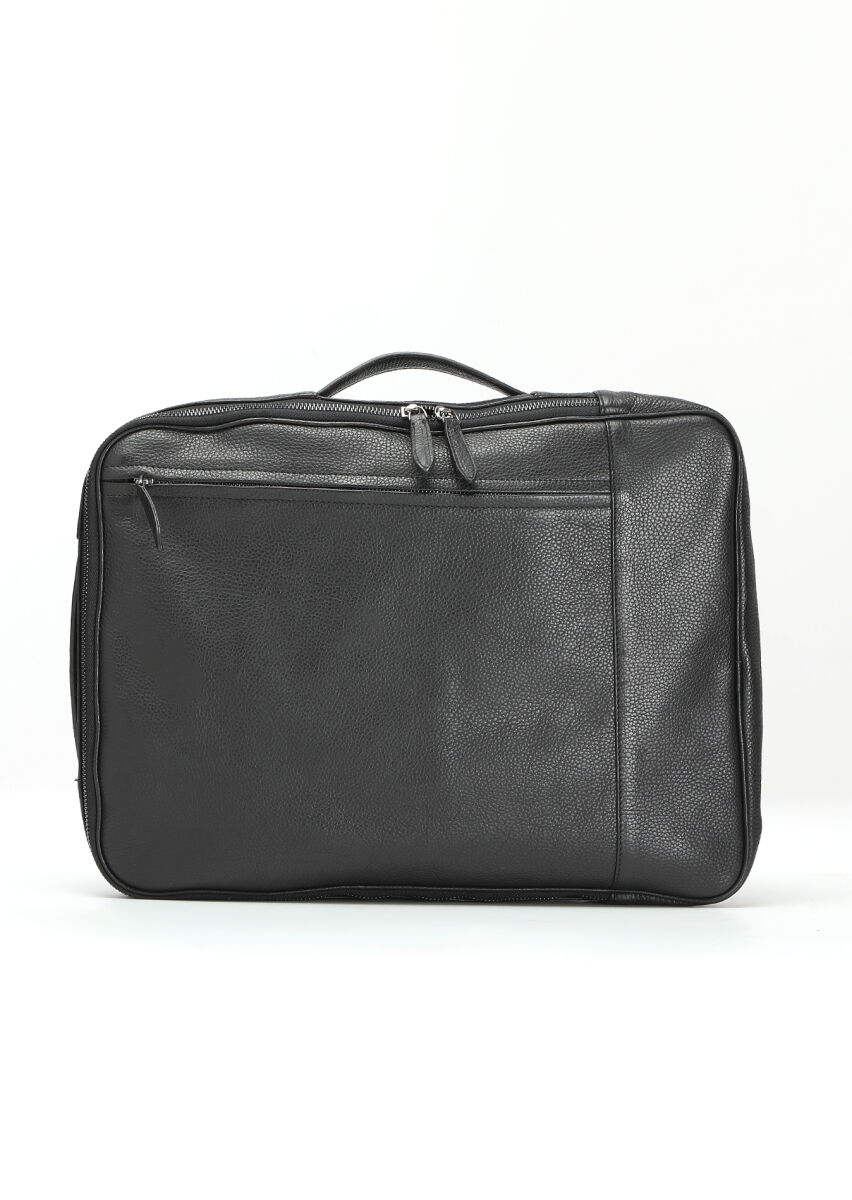 Black Cow Leather Bag - 2