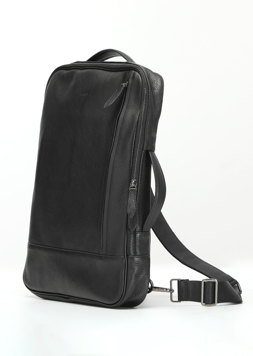 Black Cow Leather Bag - 3