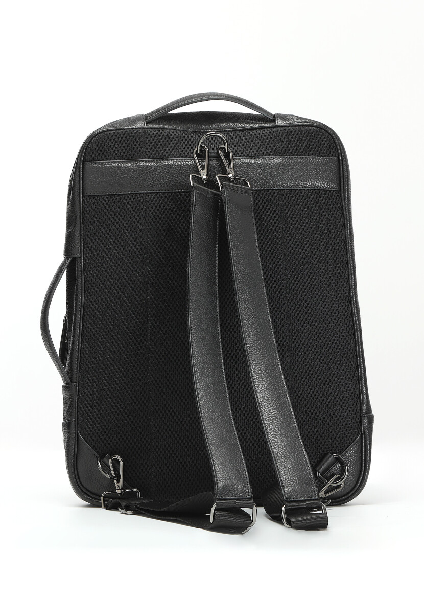 Black Cow Leather Bag - 5