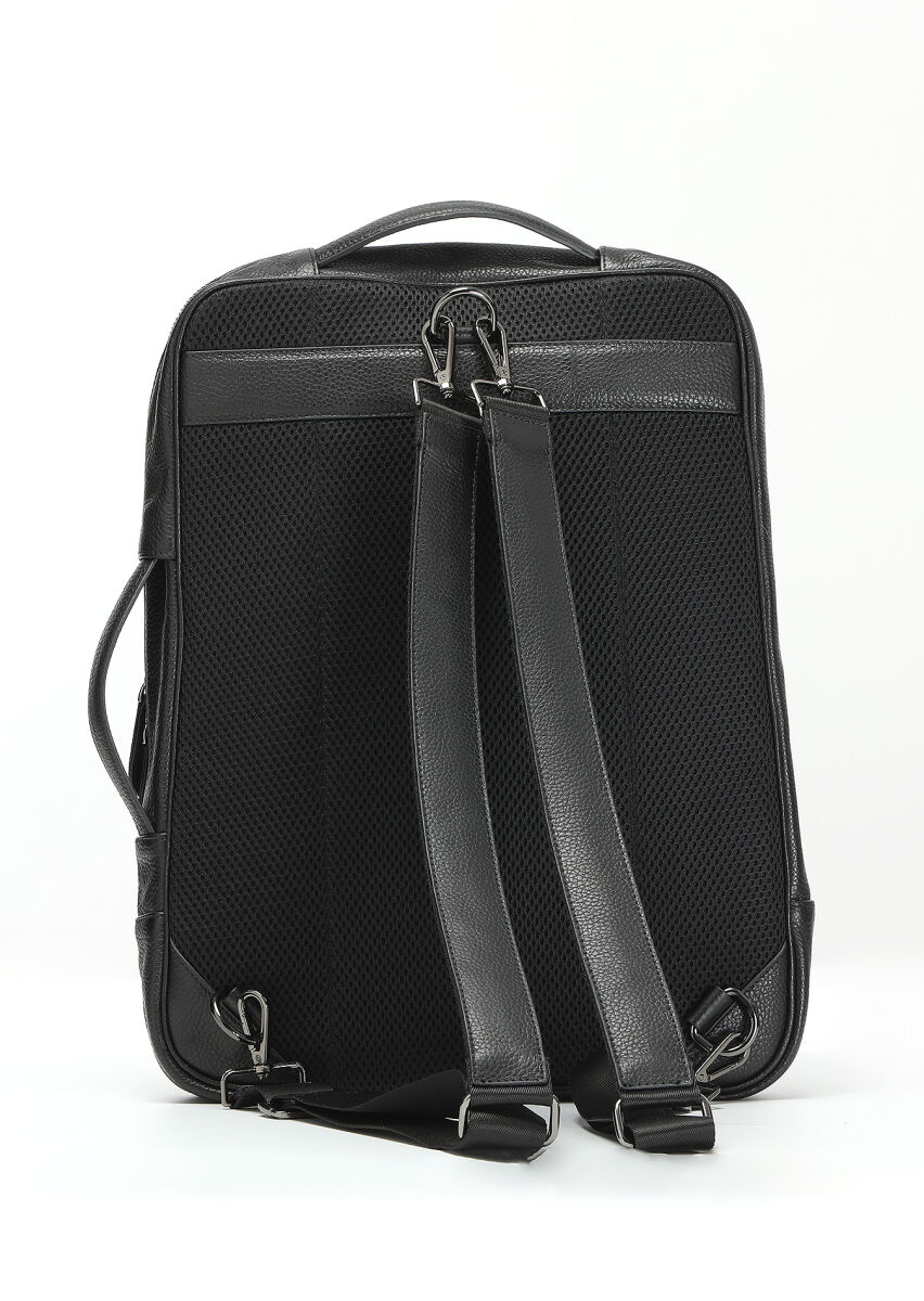 Black Cow Leather Bag - 5