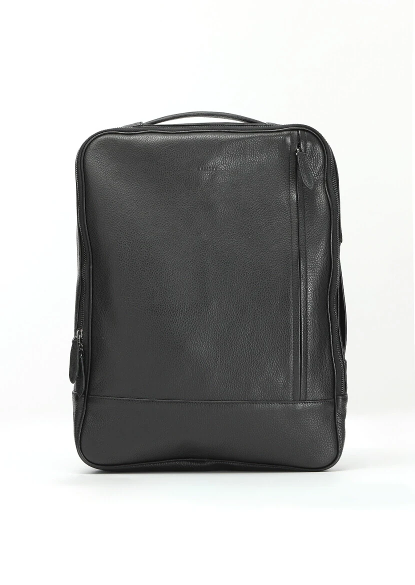 Black Cow Leather Bag - 1