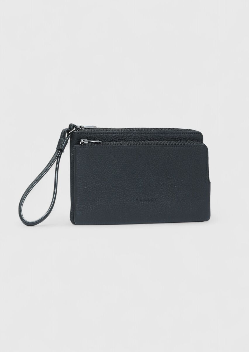Black Cow Leather Bag - 5