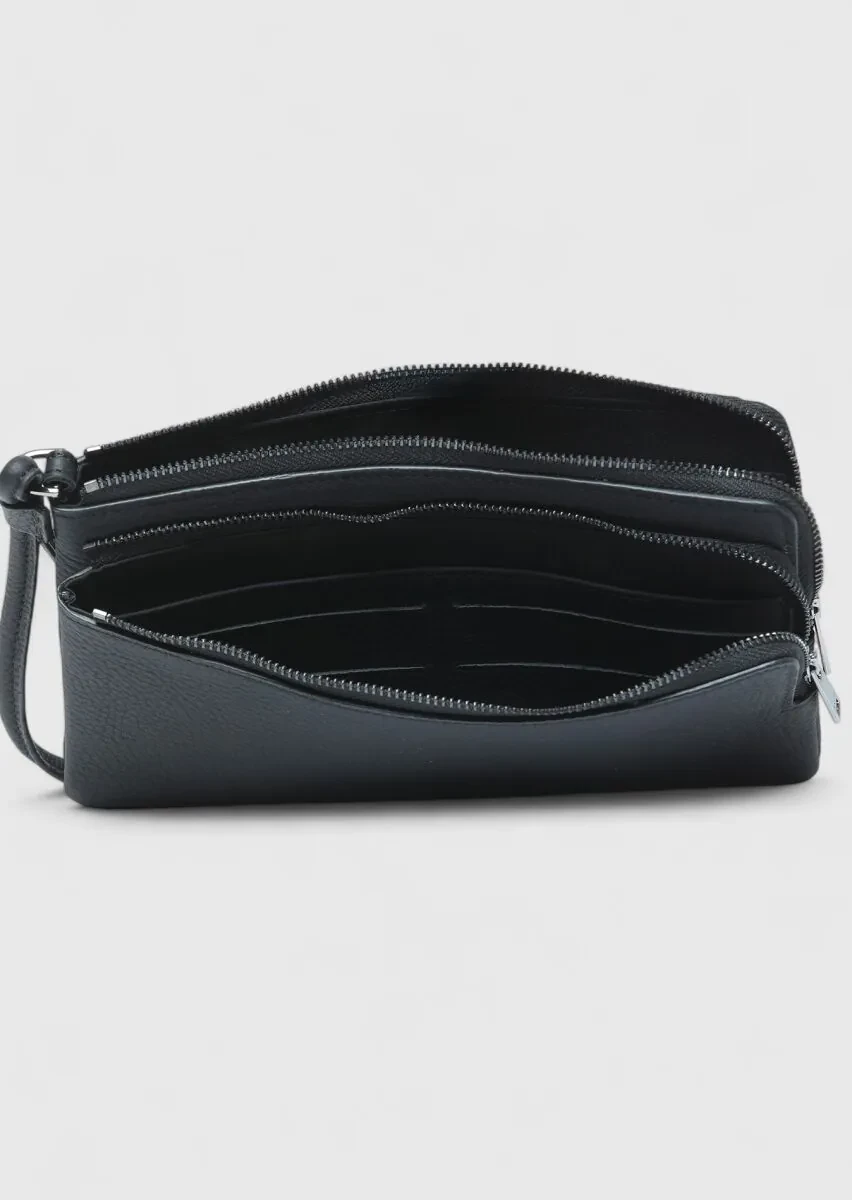 Black Cow Leather Bag - 2