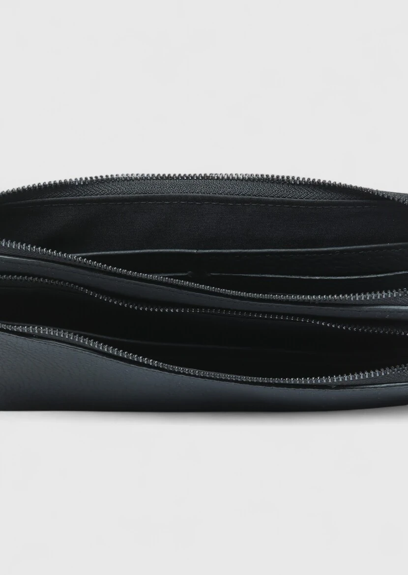Black Cow Leather Bag - 3