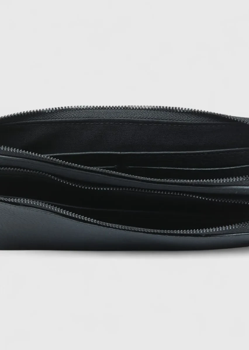 Black Cow Leather Bag - 3
