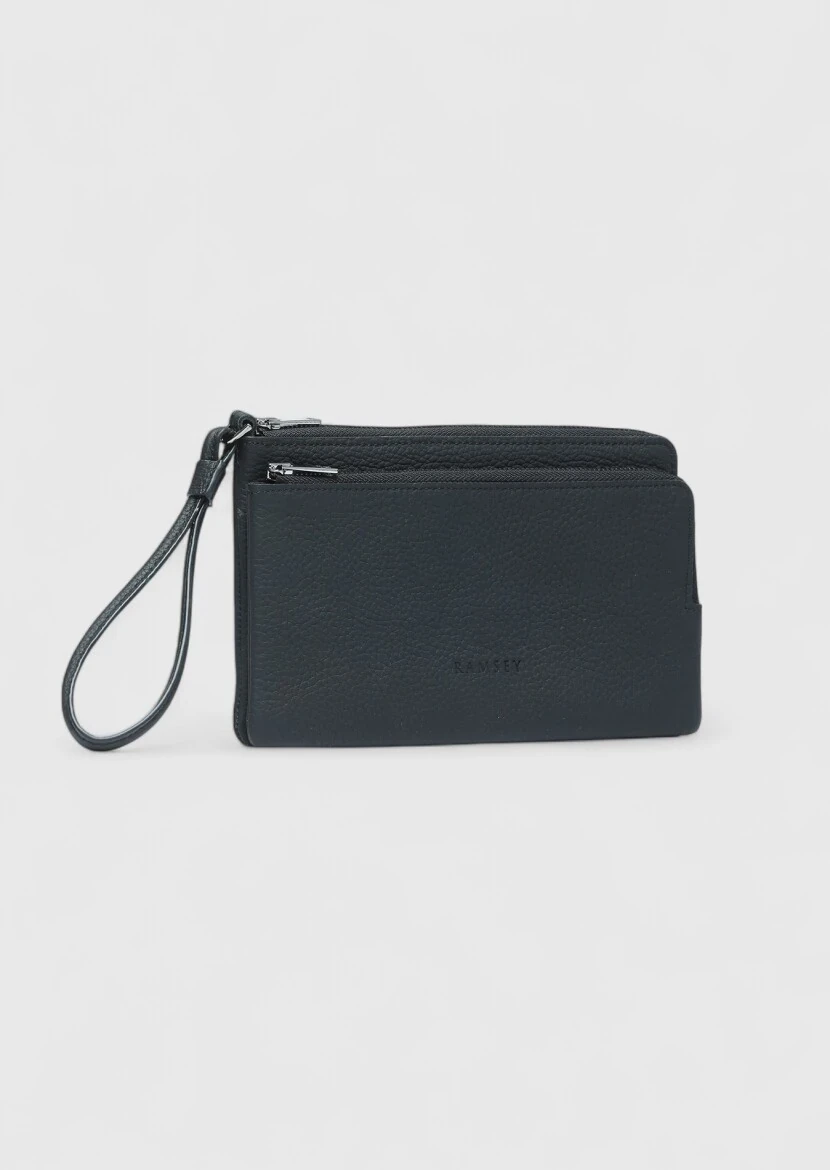 Black Cow Leather Bag - 5