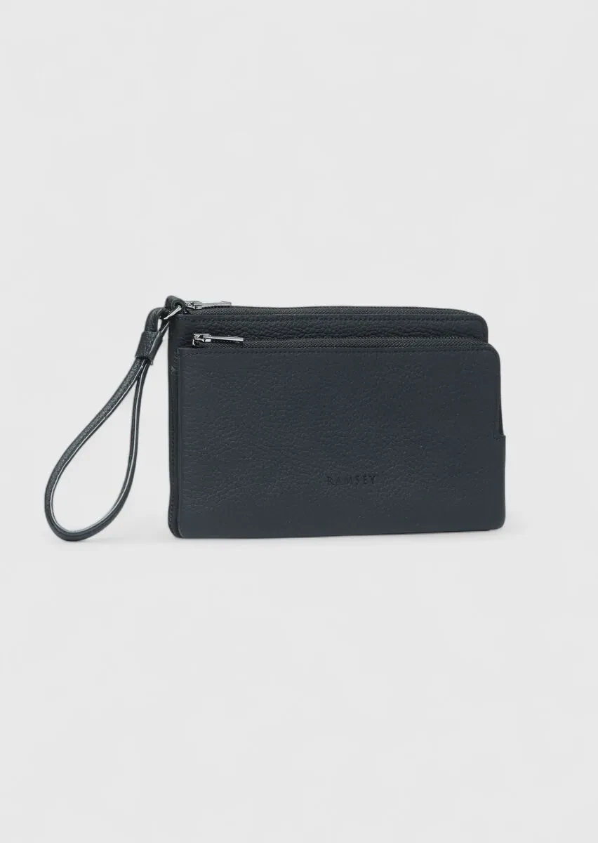 Black Cow Leather Bag - 5