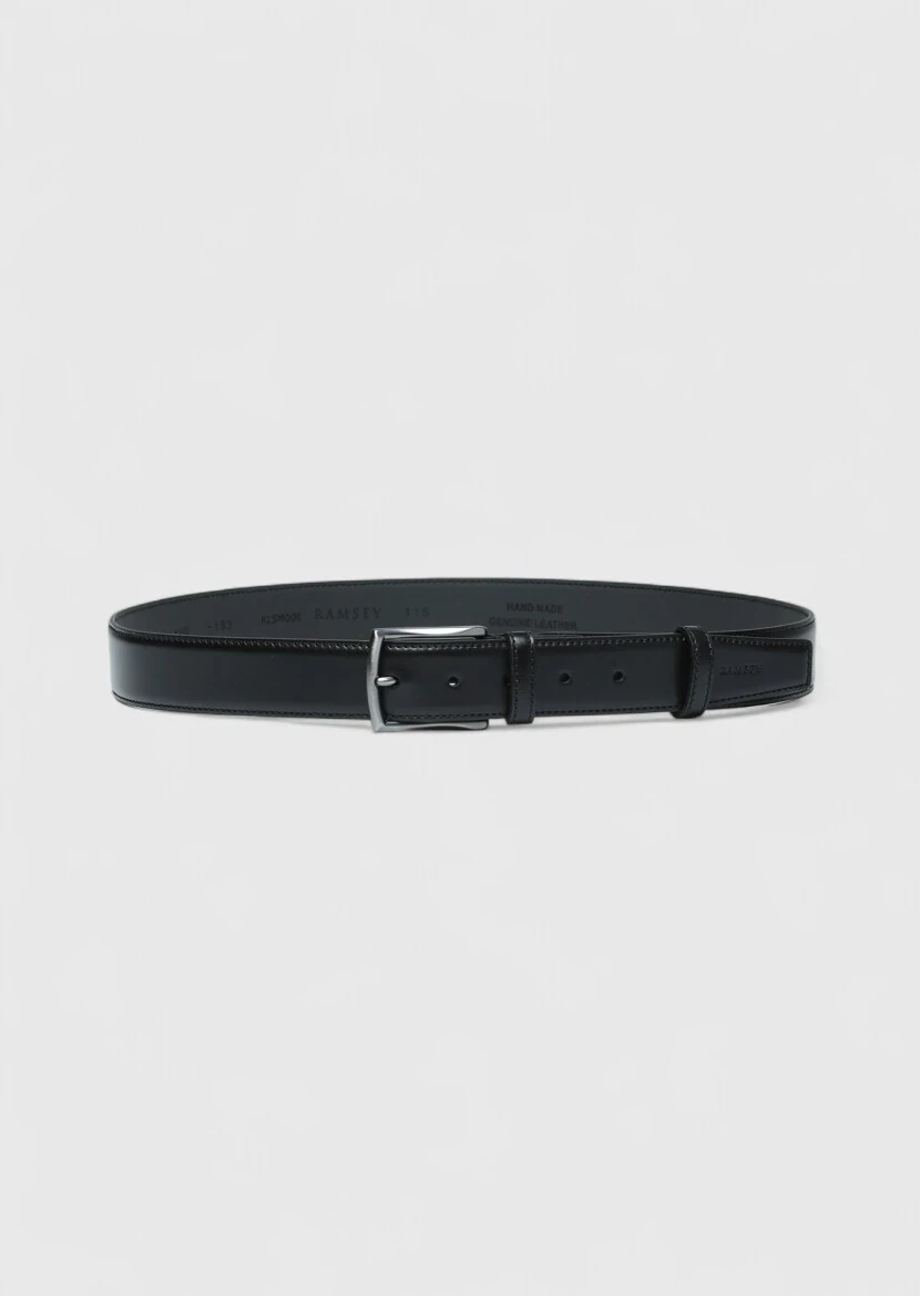Black Cow Leather Belt 