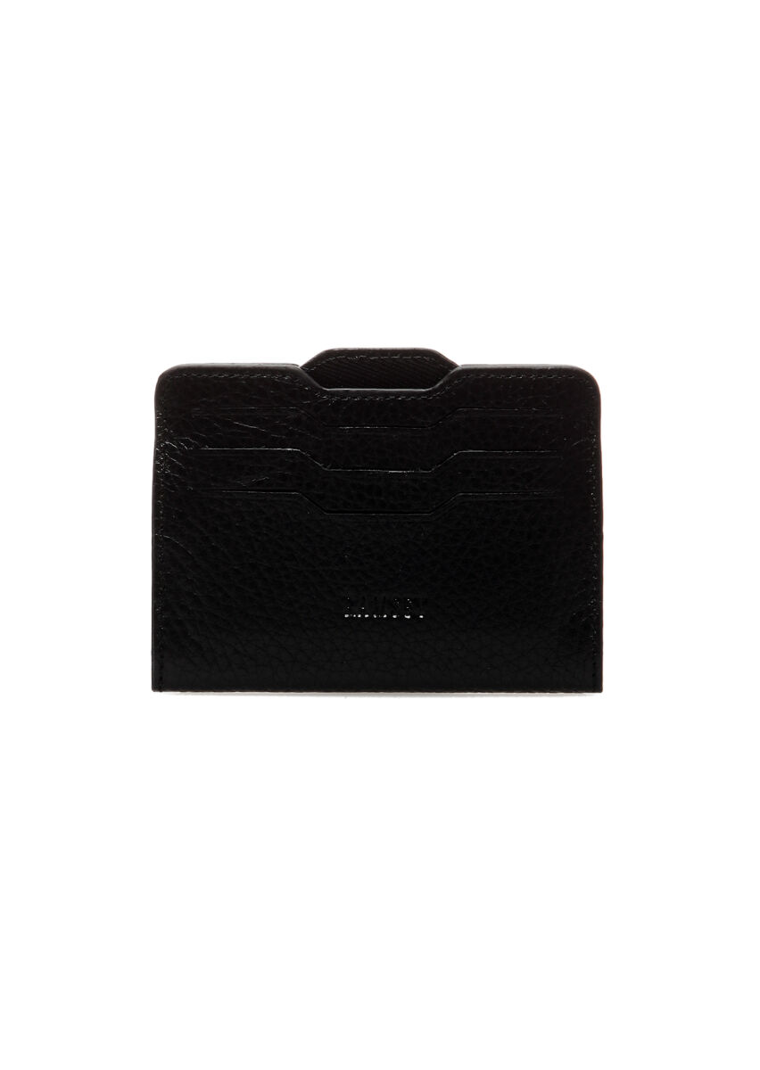 Black Cow Leather Card Holder - 1