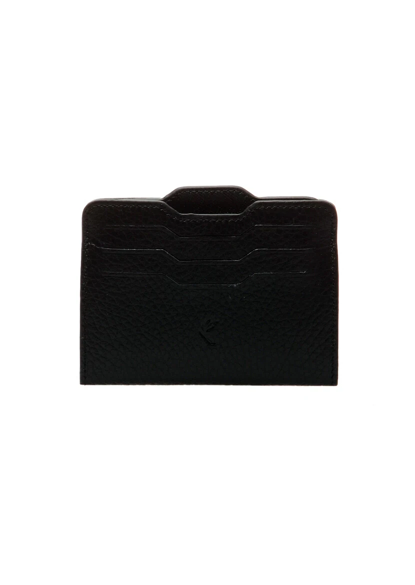 Black Cow Leather Card Holder - 2