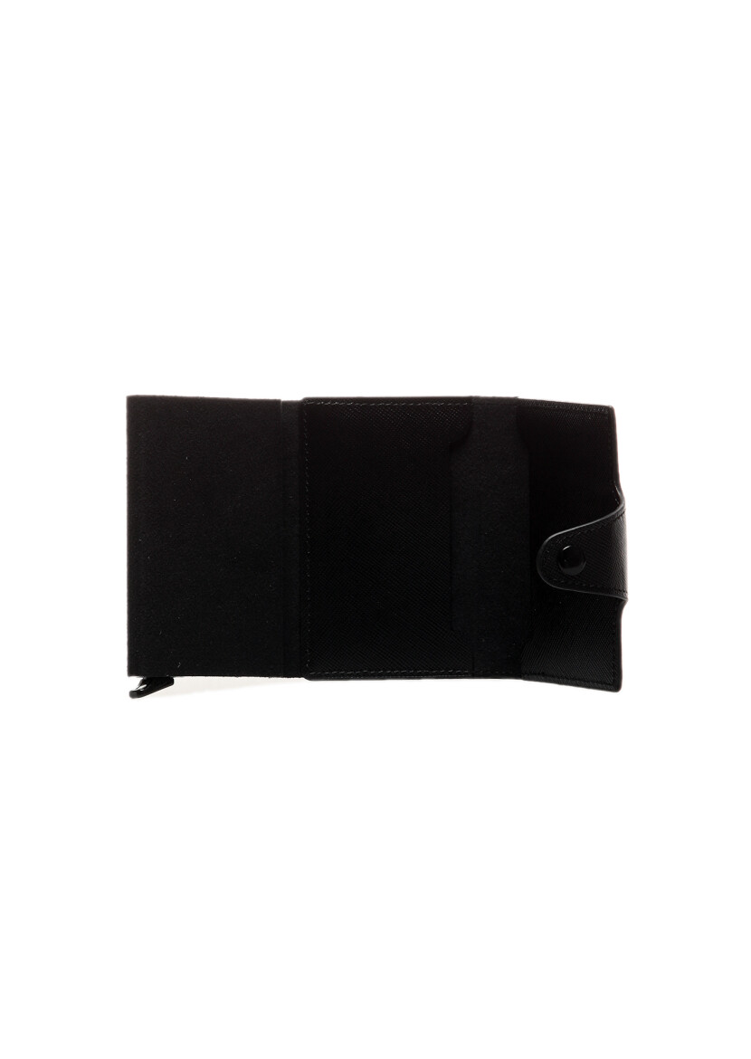 Black Cow Leather Card Holder - 2