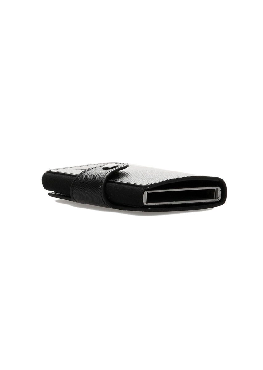 Black Cow Leather Card Holder - 4