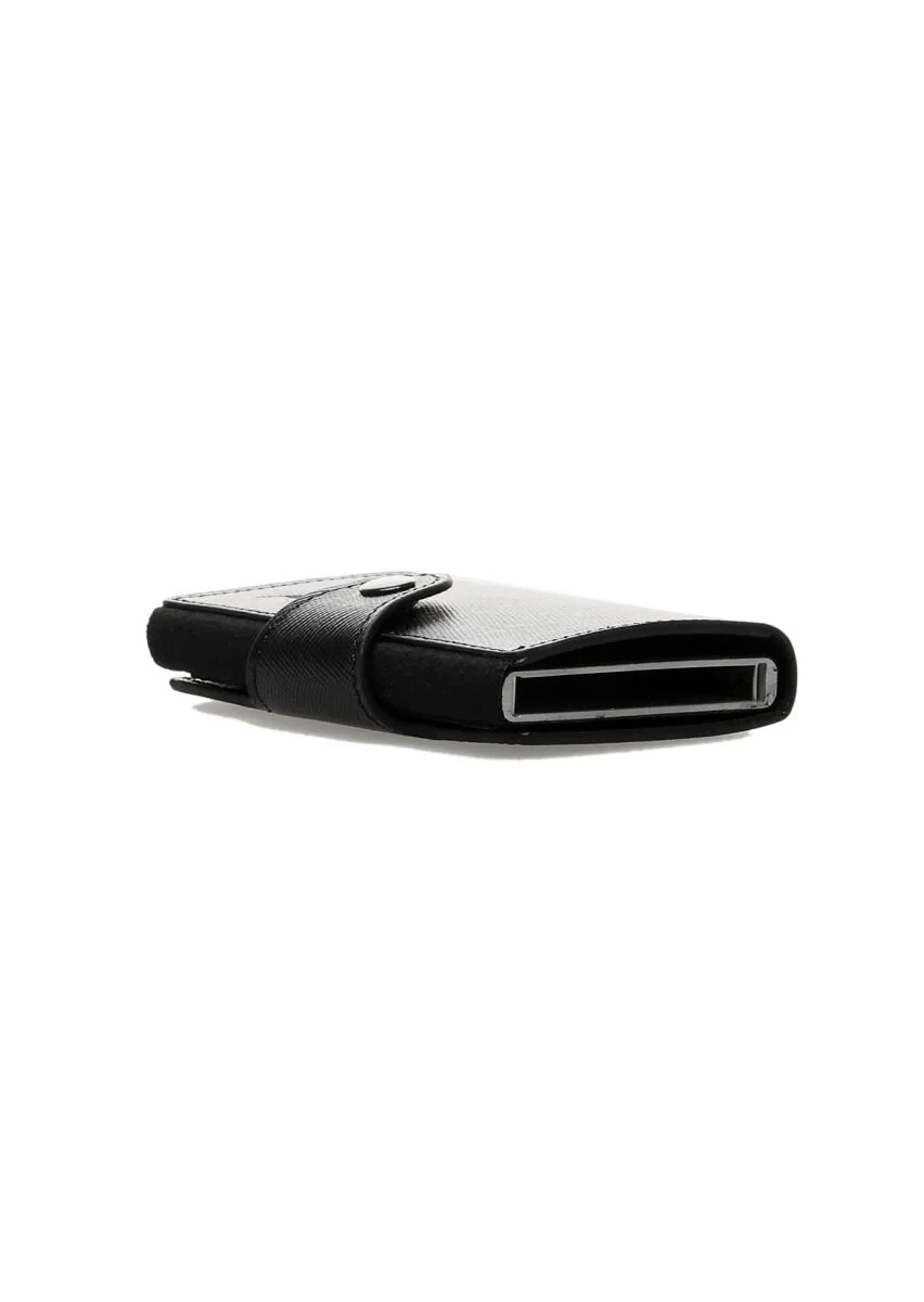 Black Cow Leather Card Holder - 4
