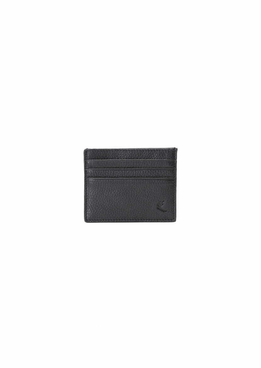 Black Cow Leather Card Holder - 1