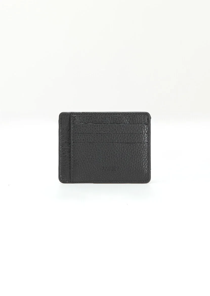 Black Cow Leather Card Holder - 1