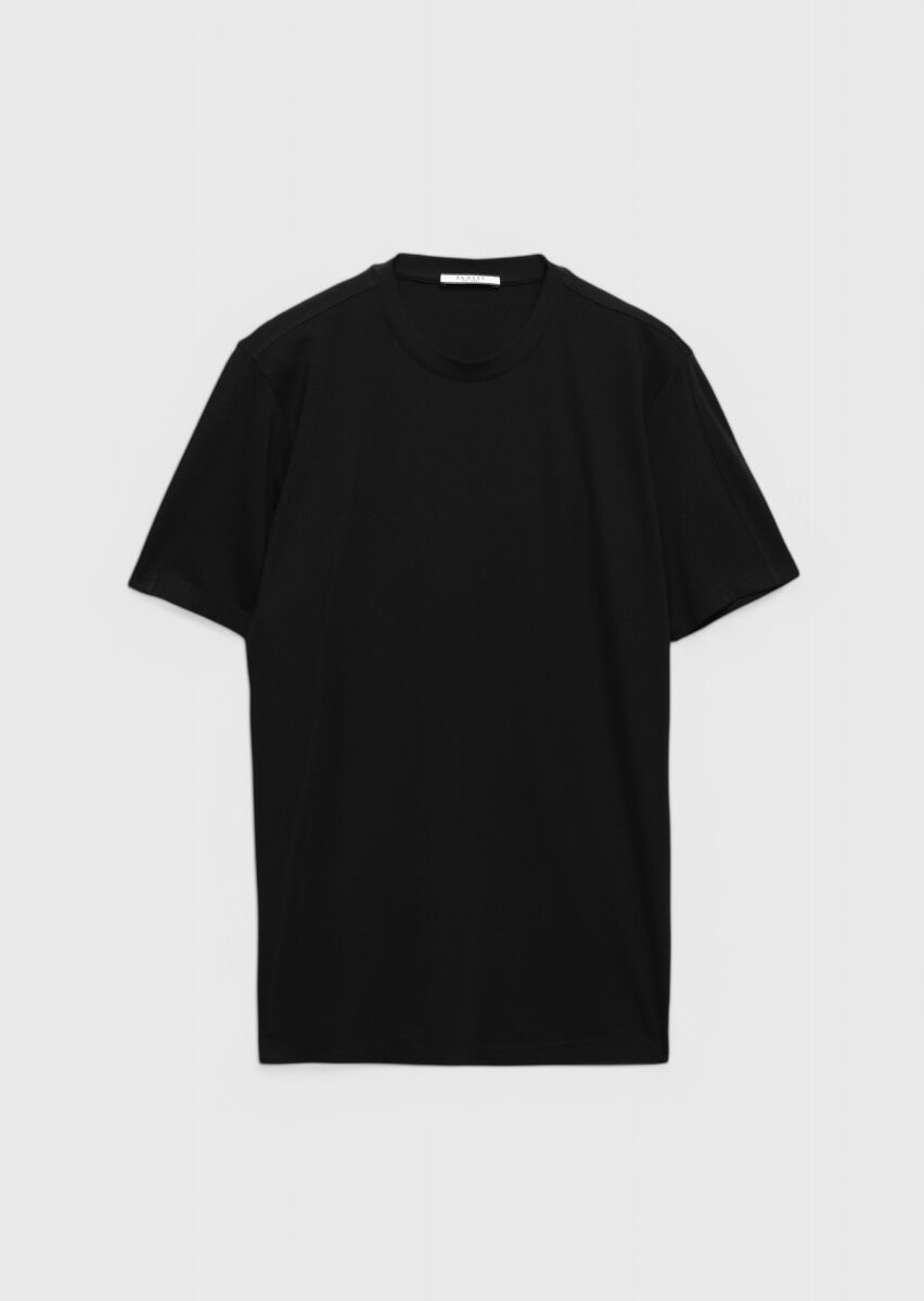 Black Crew Neck T-Shirt - 5