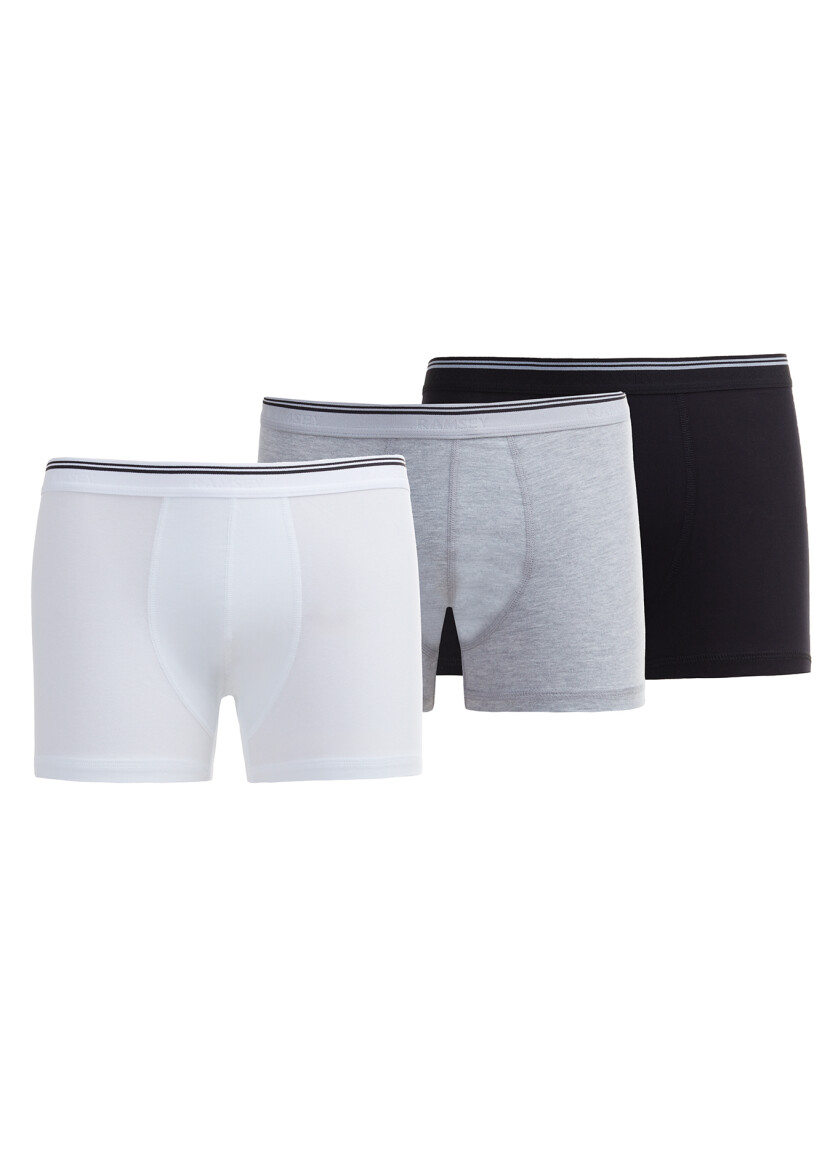 Black-Gray-White Boxer Set - 1