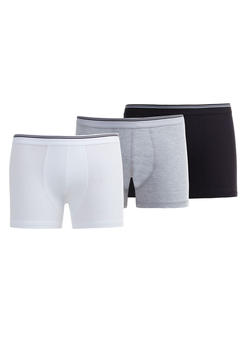 Black-Gray-White Boxer Set - 1
