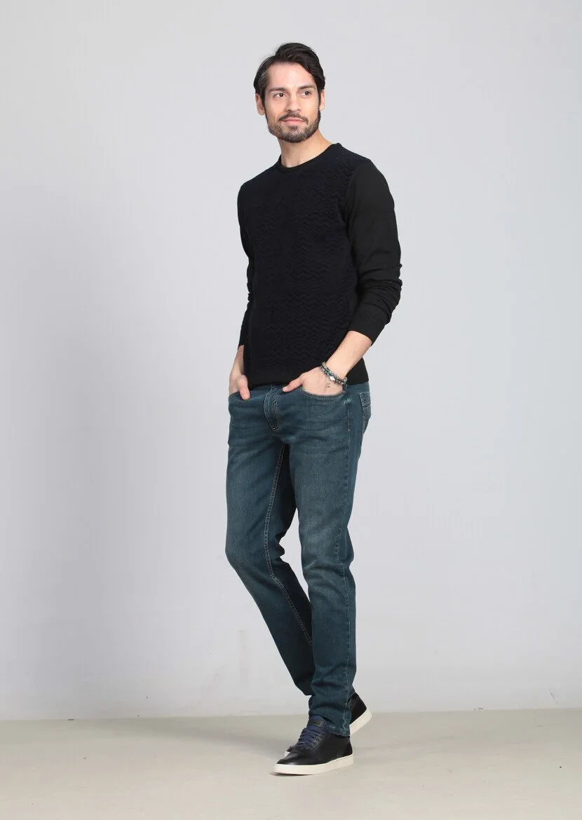 Black Knitwear Sweatshirt - 3