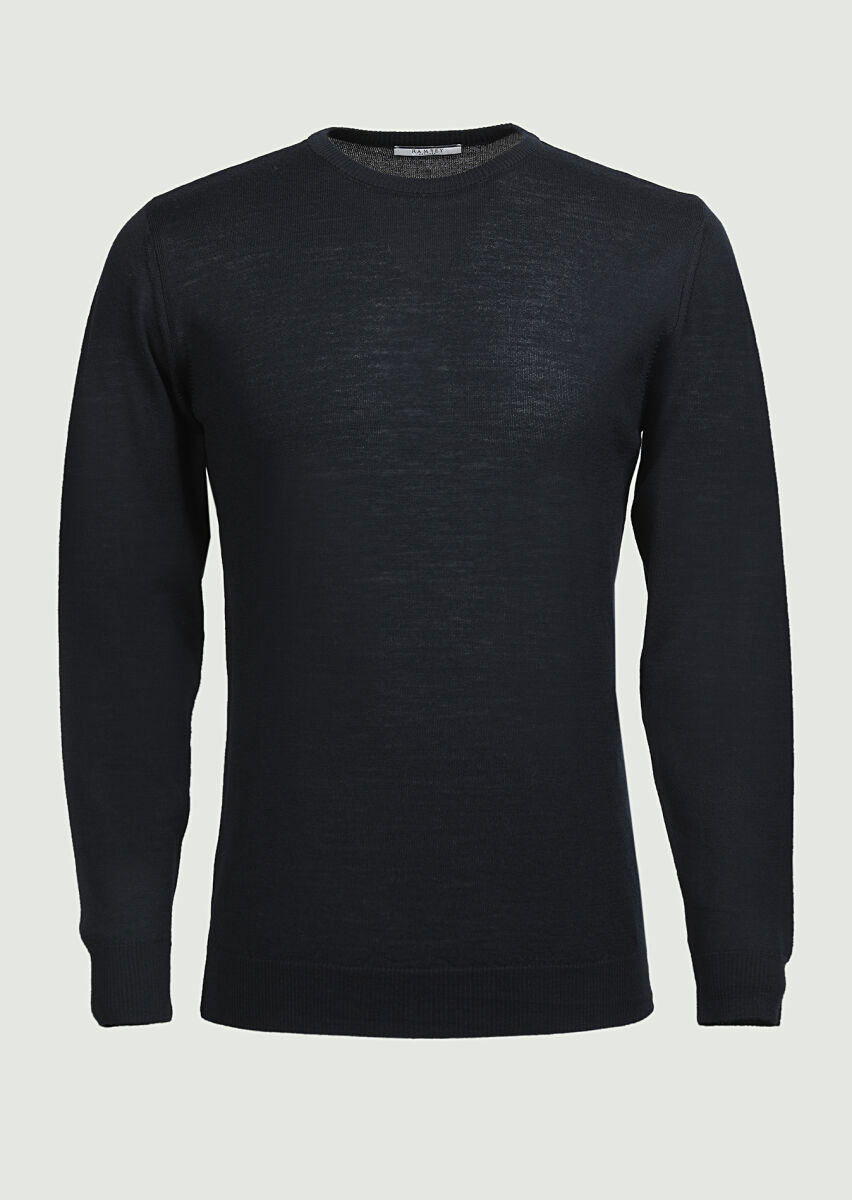 Black Knitwear Sweatshirt - 6