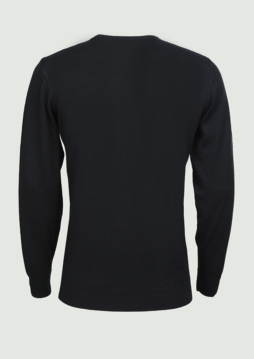 Black Knitwear Sweatshirt - 7