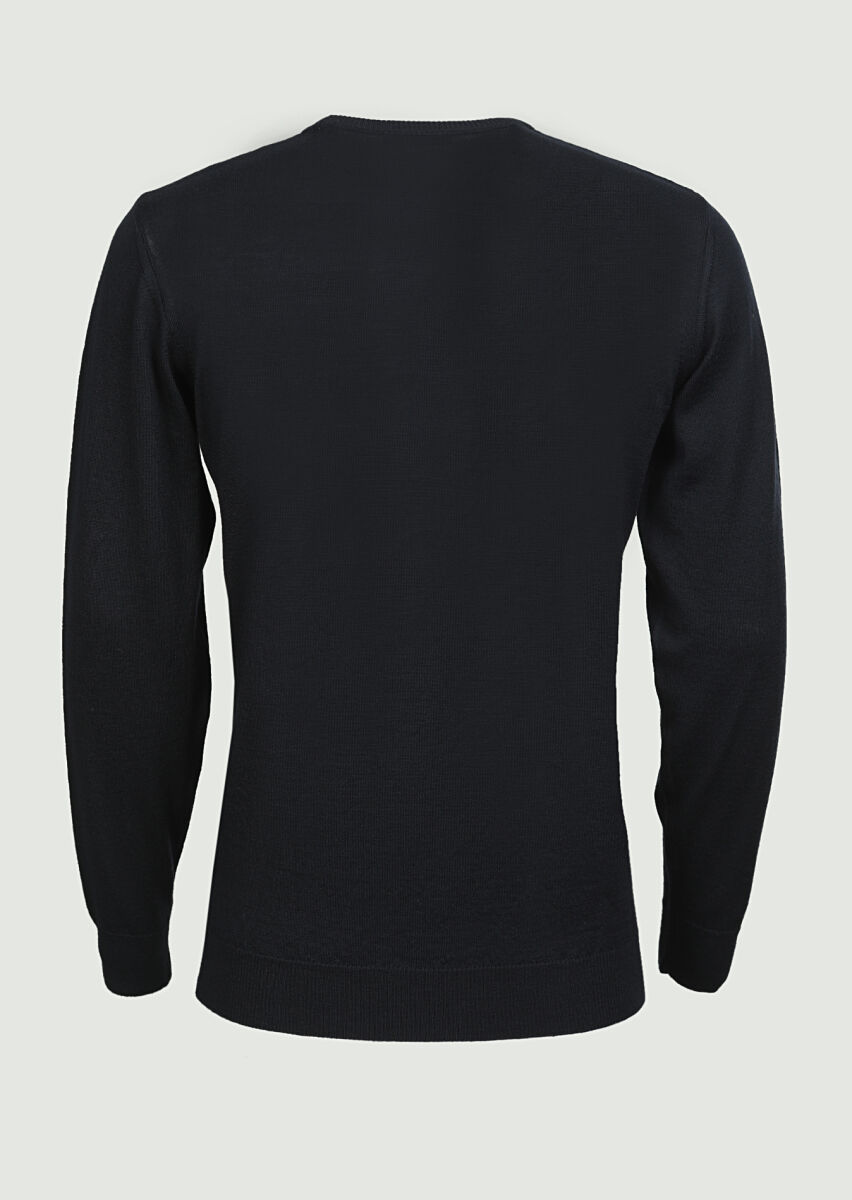Black Knitwear Sweatshirt - 7