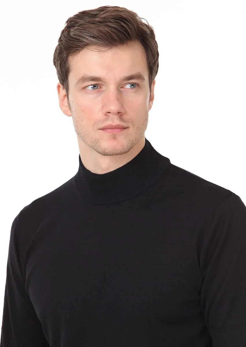 Black Knitwear Sweatshirt - 2