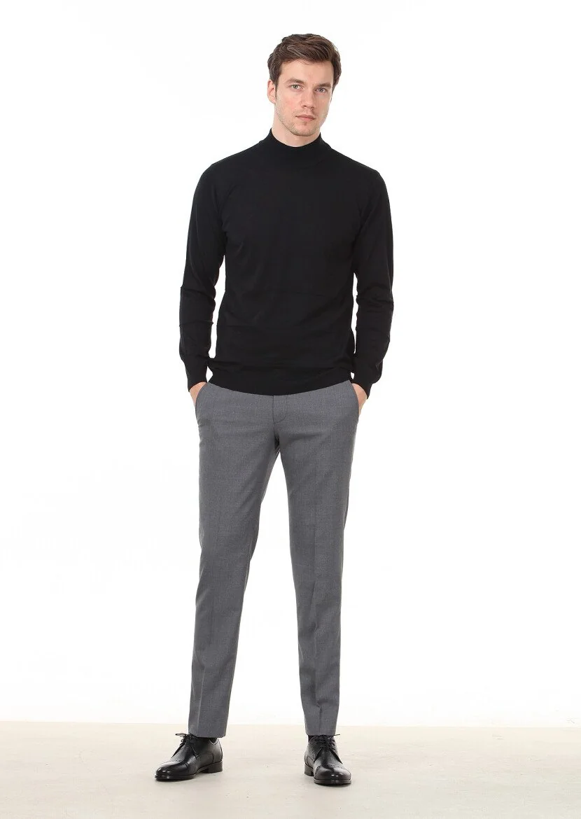 Black Knitwear Sweatshirt - 3