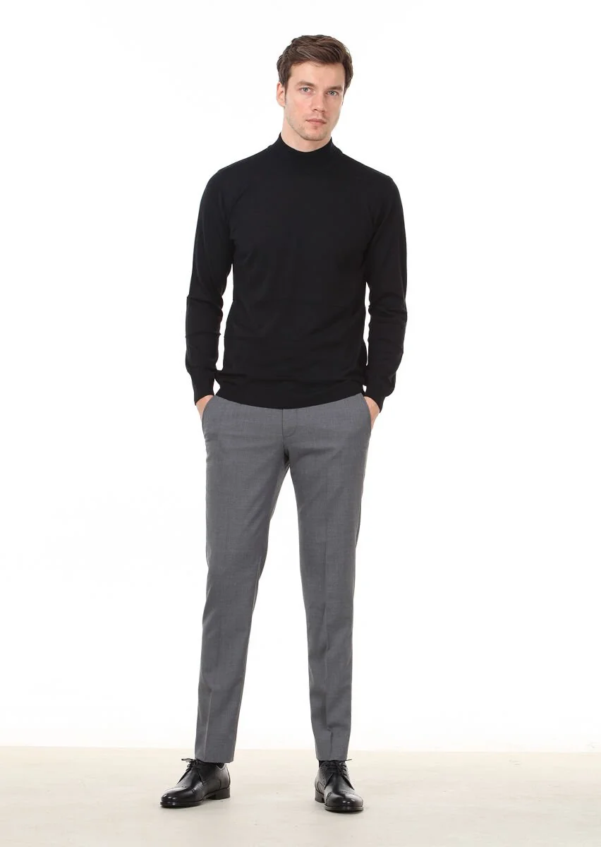 Black Knitwear Sweatshirt - 3