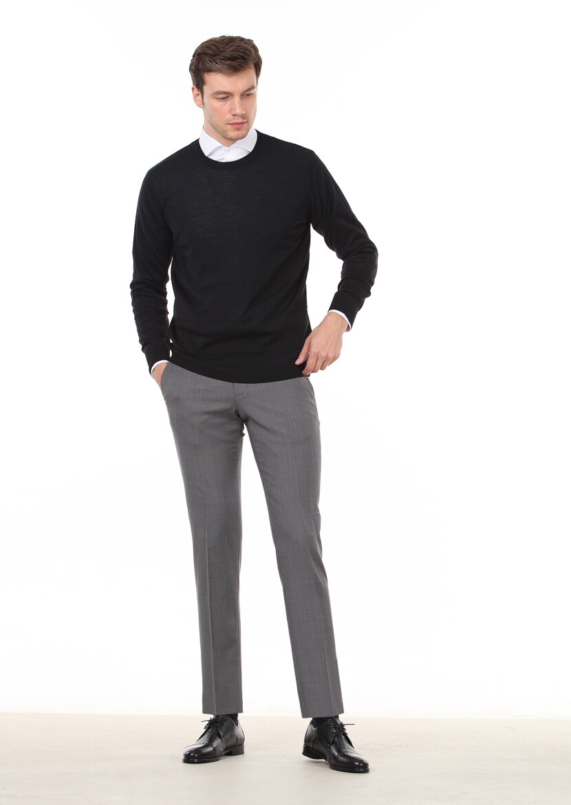 Black Knitwear Sweatshirt - 3