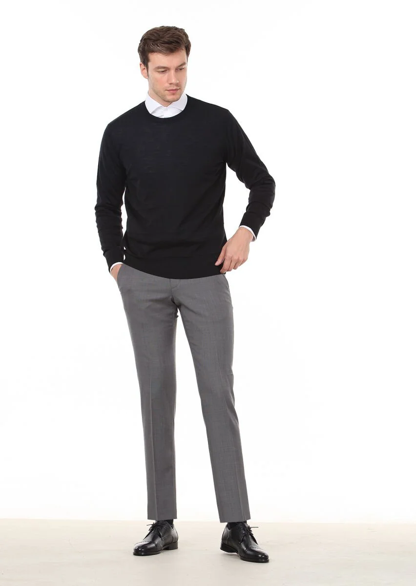 Black Knitwear Sweatshirt - 3