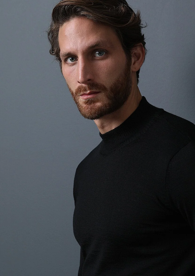 Black Knitwear Sweatshirt 