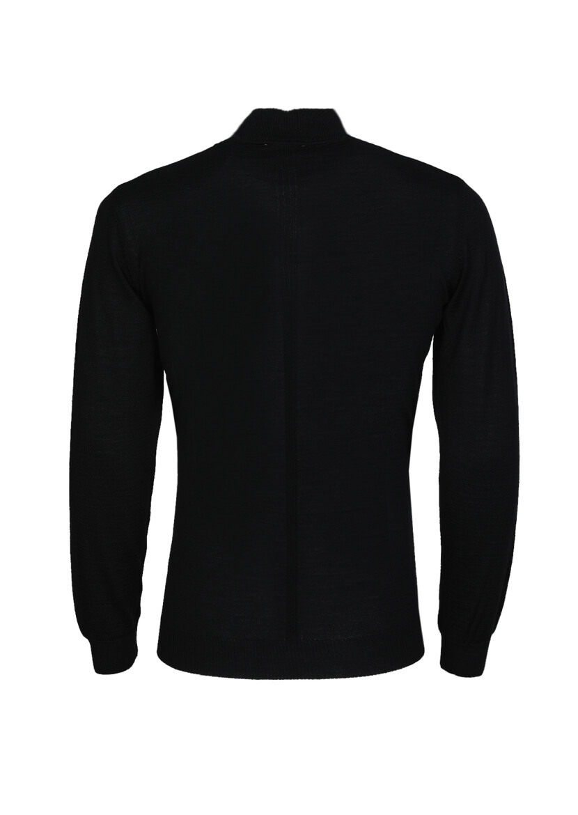 Black Knitwear Sweatshirt - 7