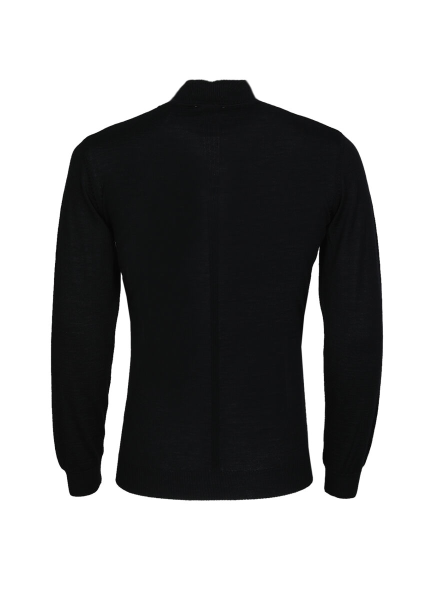 Black Knitwear Sweatshirt - 7