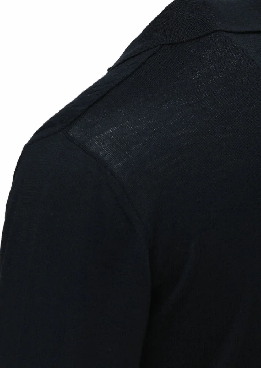 Black Knitwear Sweatshirt - 3