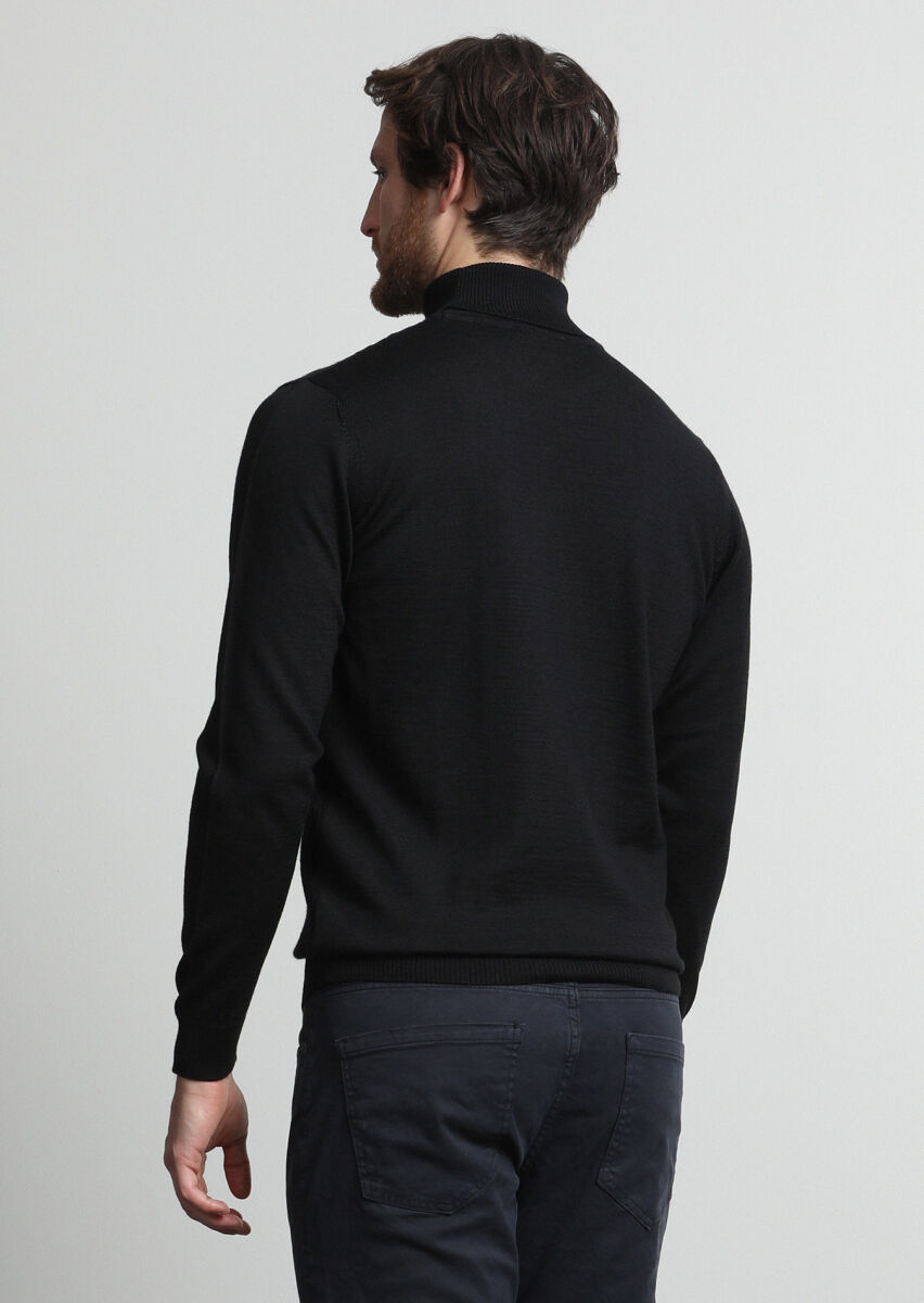 Black Knitwear Sweatshirt - 3