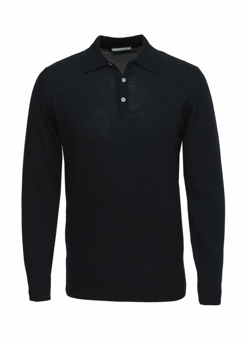Black Knitwear Sweatshirt - 5