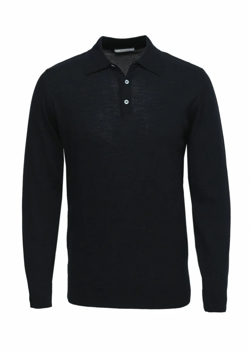 Black Knitwear Sweatshirt - 5