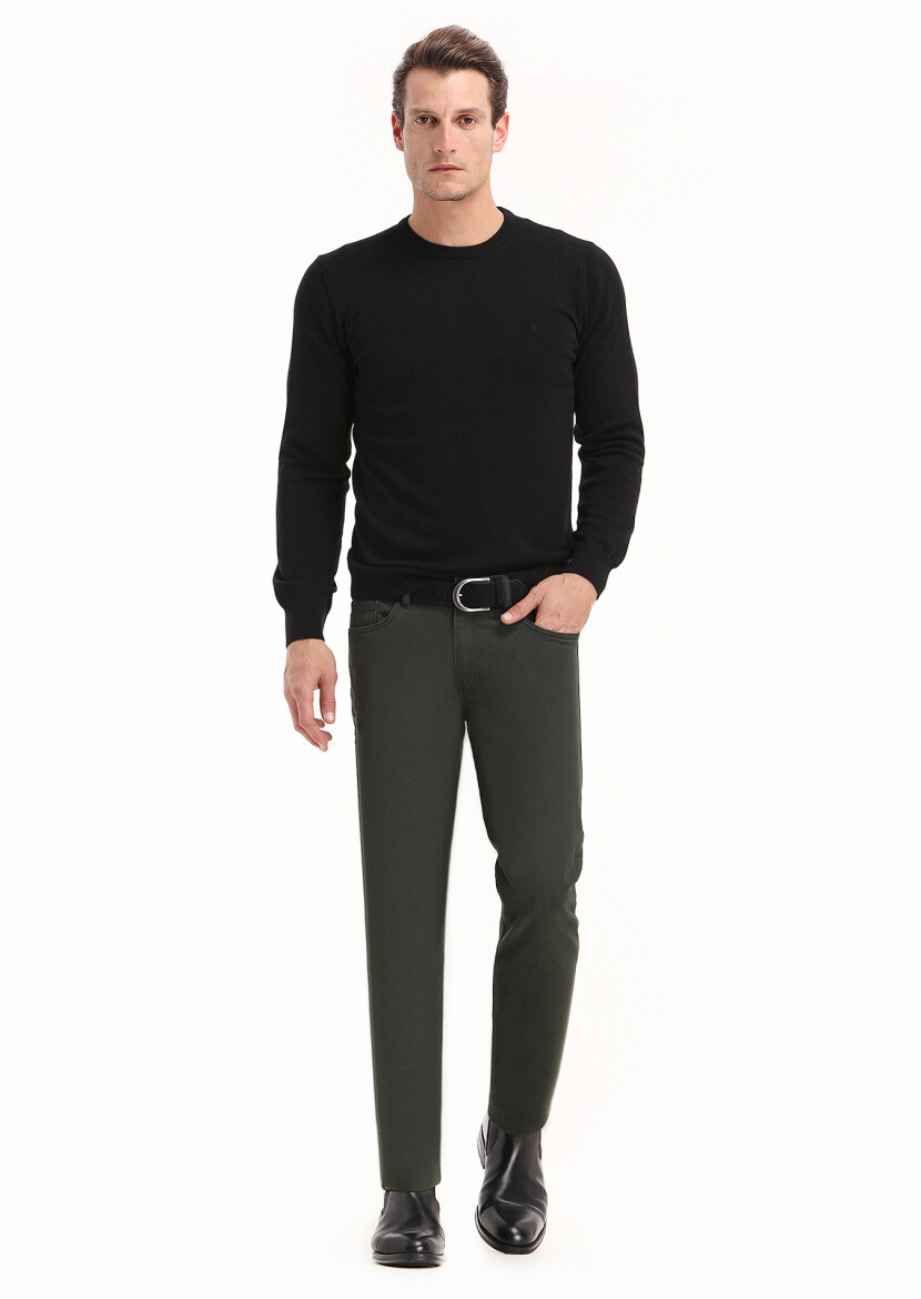 Black Knitwear Sweatshirt - 1