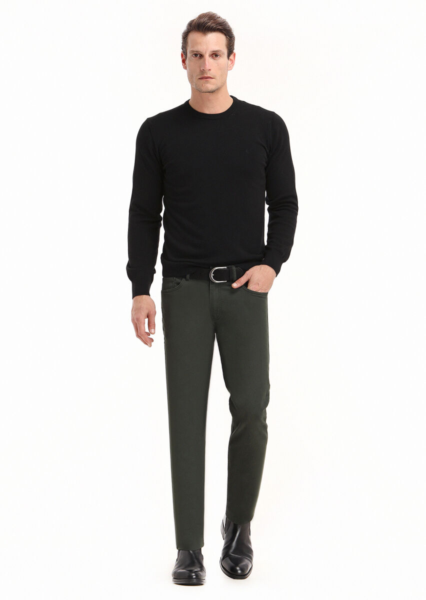 Black Knitwear Sweatshirt - 1