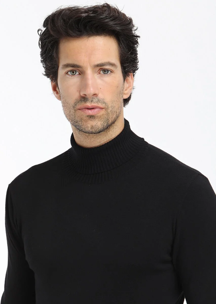 Black Knitwear Sweatshirt - 2