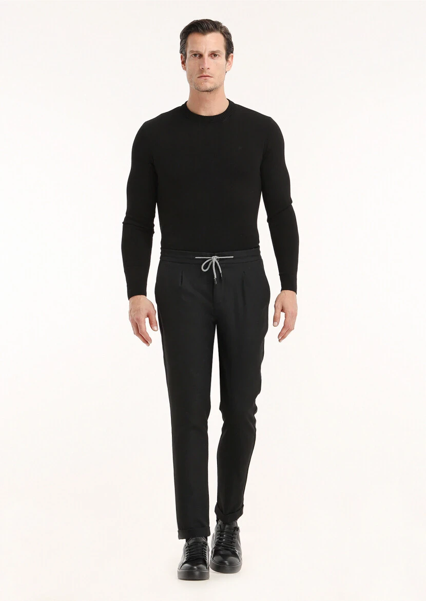 Black Knitwear Sweatshirt - 2