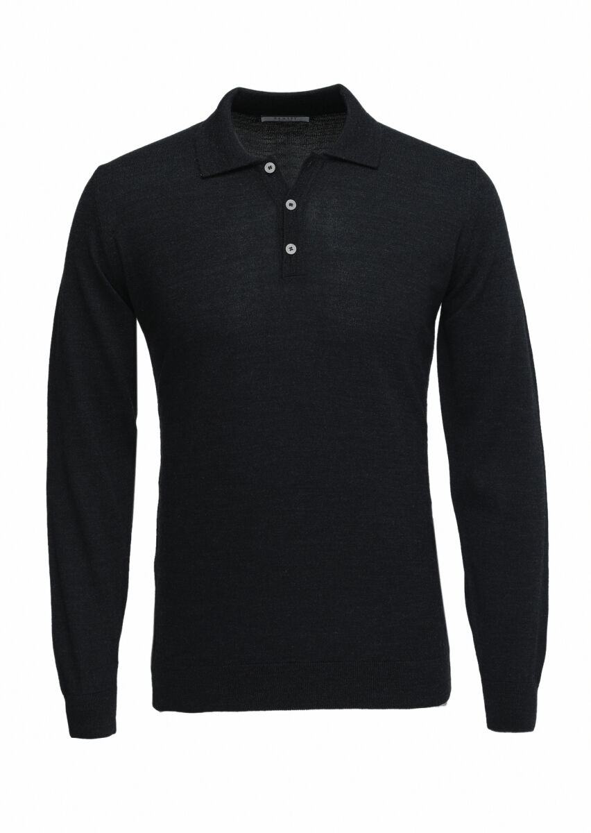 Black Knitwear Sweatshirt - 5