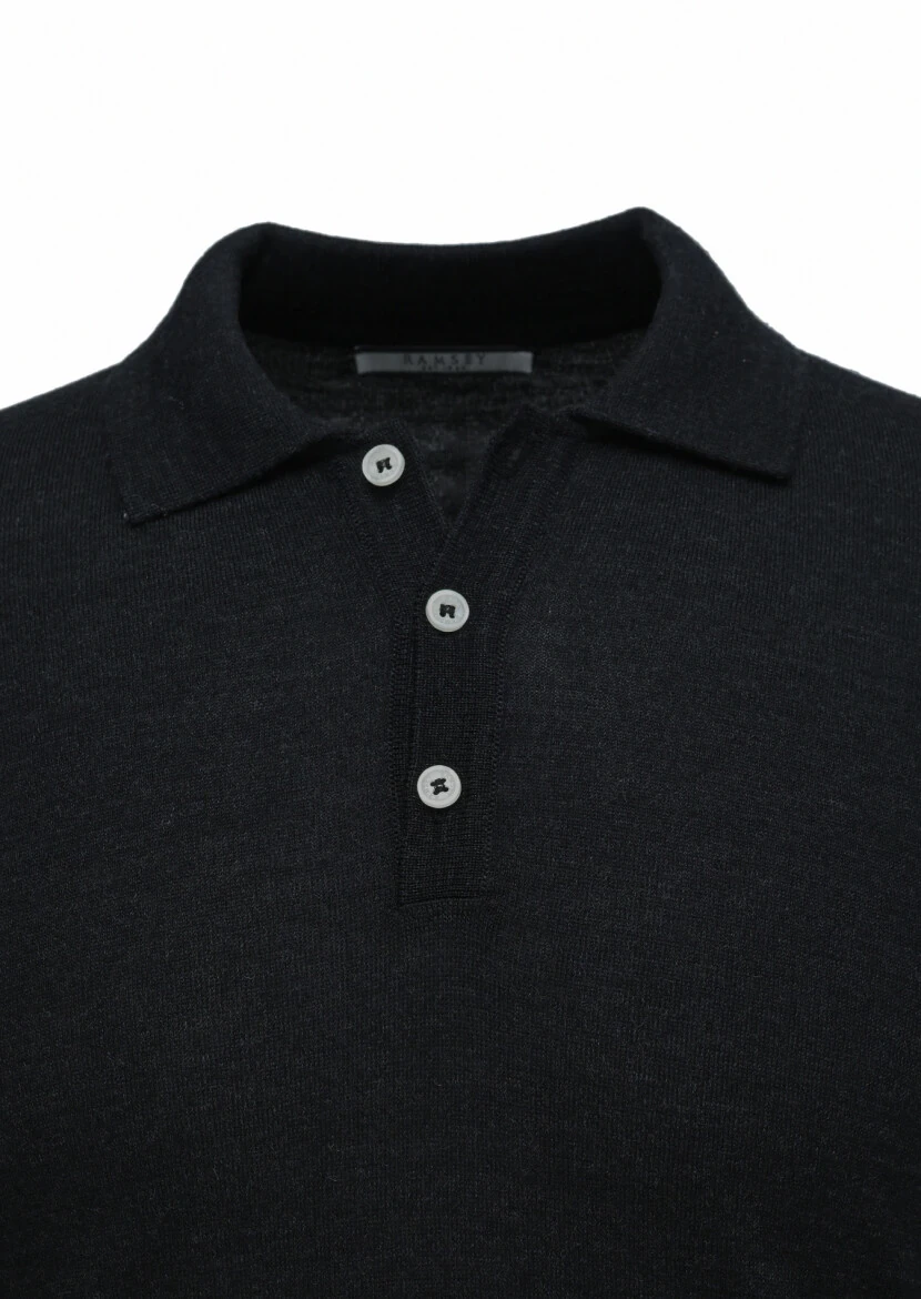 Black Knitwear Sweatshirt 