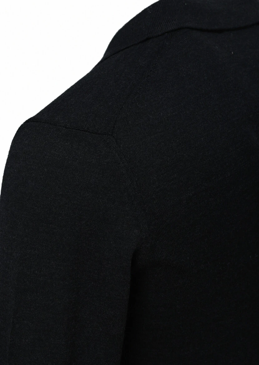 Black Knitwear Sweatshirt - 3