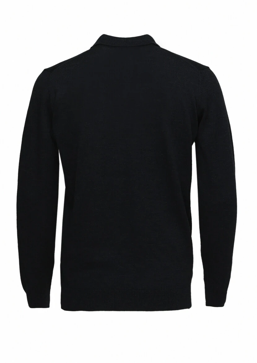 Black Knitwear Sweatshirt - 4