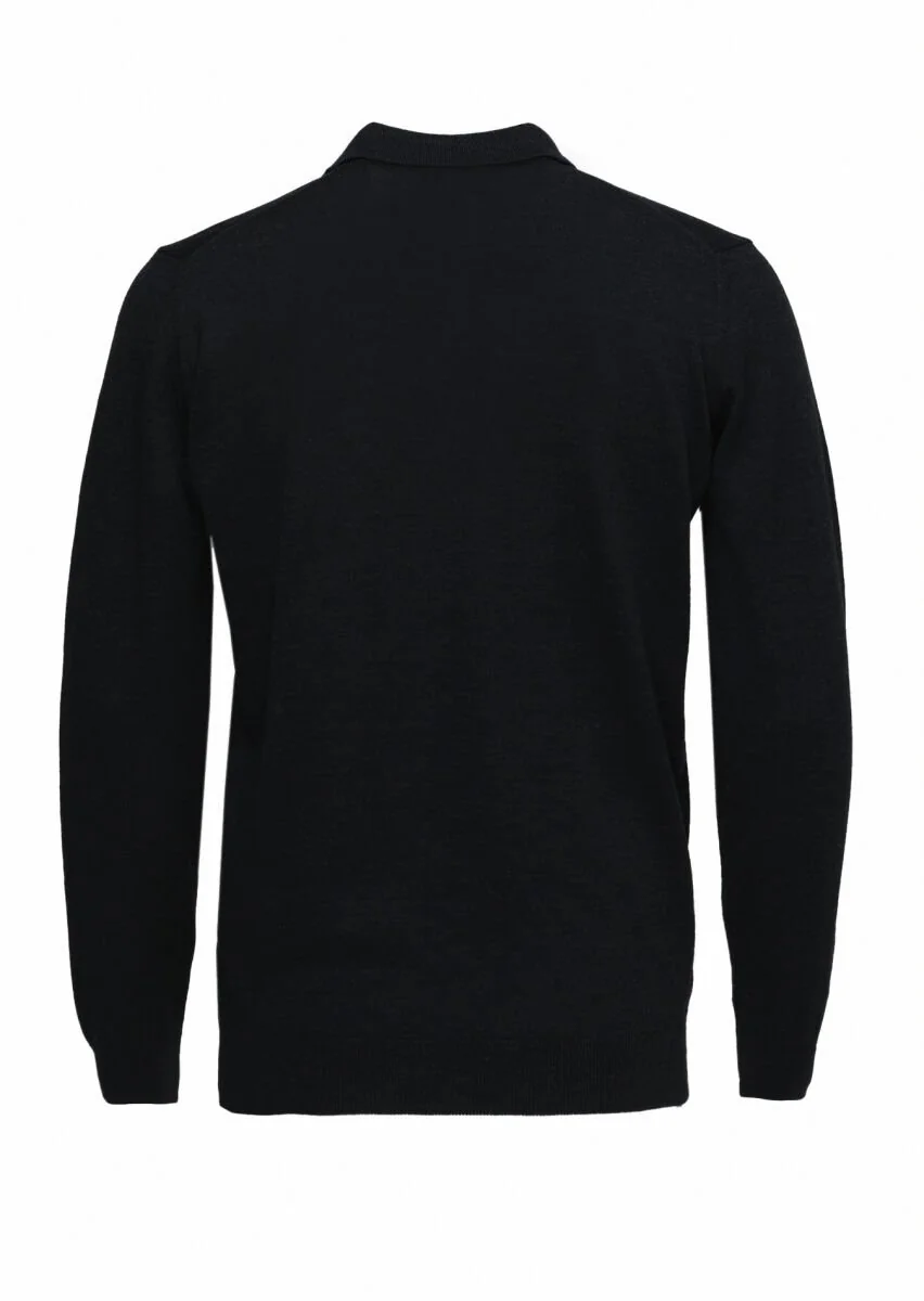Black Knitwear Sweatshirt - 4