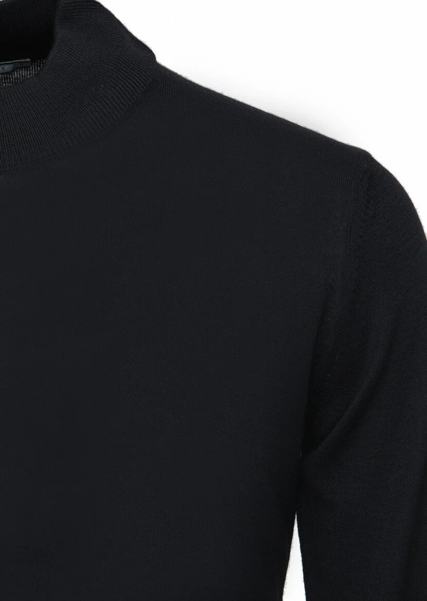 Black Knitwear Sweatshirt 