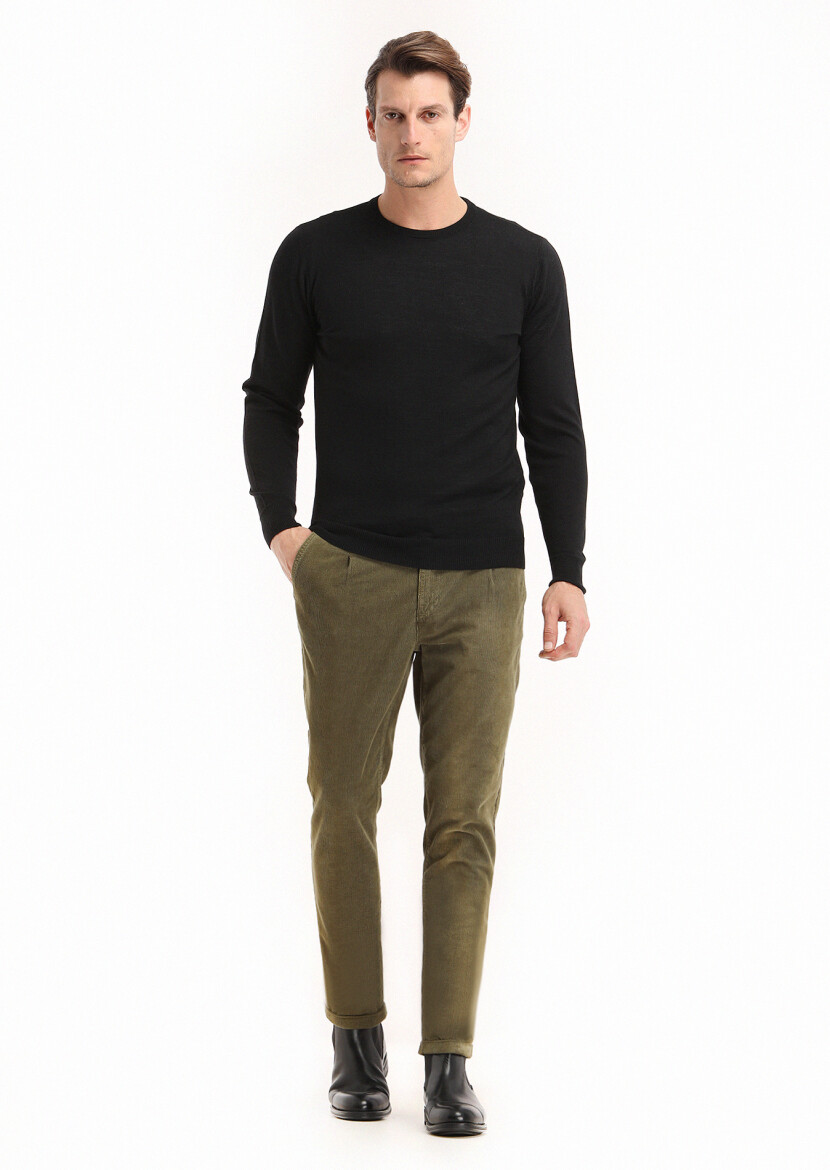 Black Knitwear Sweatshirt - 1